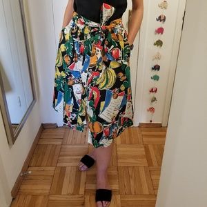 J. Crew print skirt